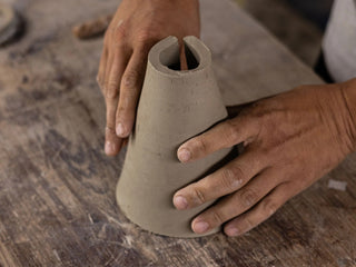 Elevate Your Work: Crafting a Stunning Slab Plate with a Coned Pedestal Foot