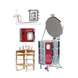 Skutt KMT1027-3 Kiln Package with Touchscreen Controller, Furniture Kit & Vent
