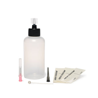 Xiem Pottery Tools CABS4 glaze applicator bottle with 16 gauge tip and cap for precise glaze application, 4oz size.