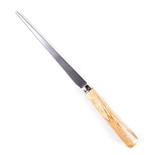 Chinese Clay Art CCA Fettling Knife for trimming clay, with a sharp metal blade and ergonomic handle for precise sculpting.
