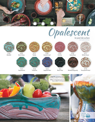 Amaco Opalescent Glazes Low Fire Glazes : (PINT)