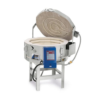 Cone Art 2309G glass fusing kiln with digital controls and insulated interior for precise glass art firing.
