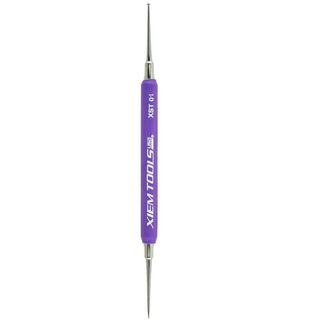 Xiem Pottery Tools XST01 stylus sculpting tool with double ends, 1mm and 1.5mm ball tips for clay shaping.