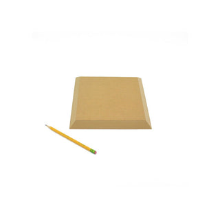 GR Pottery Forms square drape mold, 9.5-inch ceramic mold for pottery shaping, shown with smooth, square surface and sturdy edges.