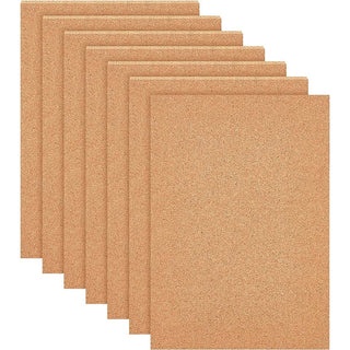 Self-adhesive 6-inch cork back tile from Sheffield Pottery, showing the textured cork surface with adhesive backing.