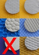 Texture Mat Set Of 5 : 6" x 8" : Chinese Clay Art