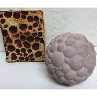 Olander Earthworks TS-2 Cellular Moon Ball texture sphere showcasing detailed cellular surface pattern.