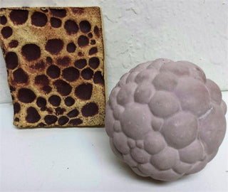 TS-2 Cellular Moon Ball Texture Sphere by Olander Earthworks