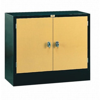 Debcor 9150 Small Damp Cabinet Base Type for studio furniture, showing a compact wooden cabinet with metal handles.