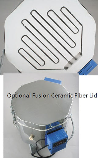 Paragon Kilns Fusion Fiber Lid for Fusion 8 kiln, kiln furniture component with heat-resistant fiber material.