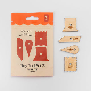 Garrity Tiny Tools Set #3 pottery ribs from Garrity Pottery Tools, small versatile tools for shaping and sculpting clay.