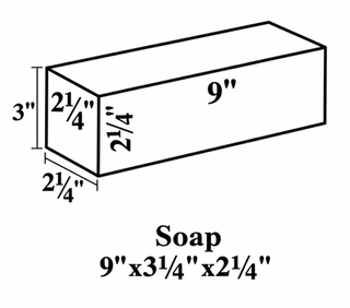 Super Duty Hard Brick Soaps 9 X 2.25 X 2.5"