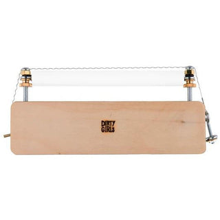Dirty Girls Pottery Tools Great White Roller Wiggle Wire for clay slab cutting and shaping in pottery and ceramic projects.