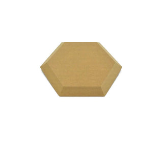 GR Pottery Forms 8-inch hexagon drape mold for pottery shaping, featuring a detailed hexagon shape on a ceramic surface.
