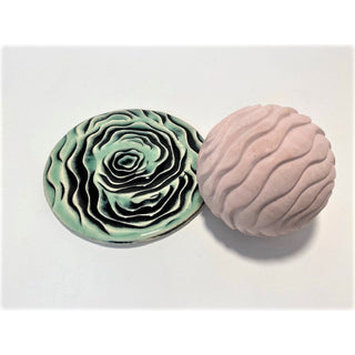 Clayplanet Olander Texture Sphere 26 Cabbage L texture tool for clay and ceramic surface detailing, shown on a white background.