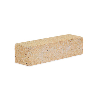 Louisville Firebrick Super Duty Hard Brick soap refractories, 9x2.25x2.5 inches, shown in a close-up view of the brick surface