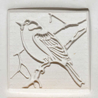 MKM 6CM Stamps4Clay Large Square 78 - Chickadee