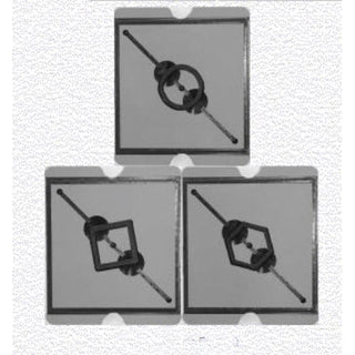 North Star Equipment Small Die Set for Big Blue Clay Extruder, showing metal dies with precise cutouts for shaping clay.
