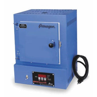 Paragon Kiln SC-3 glass kiln with digital control panel and insulated interior for glass fusing and firing projects.