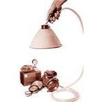 RAM 3.5-inch vacuum hand tool for glaze application, no pump, used in pottery and ceramics glazing processes.