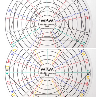 Set of two 10-inch MKM Decorating Disks, texture tools for pottery and ceramics by MKM Pottery Tools.