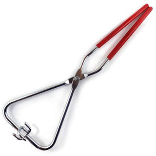 Chinese Clay Art CCA Glaze Dipping Tongs, 12-inch, metal tongs for ceramic glaze dipping, shown in a close-up image.