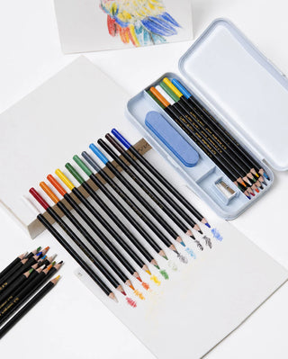 Underglaze Pencil Set of 12 Colors by San Bao