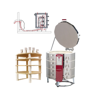 Skutt KM1231-3PK Production Kiln Package with 1" Furniture Kit & Vent