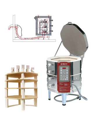 Skutt KM818 Kiln Package with Furniture Kit & Vent