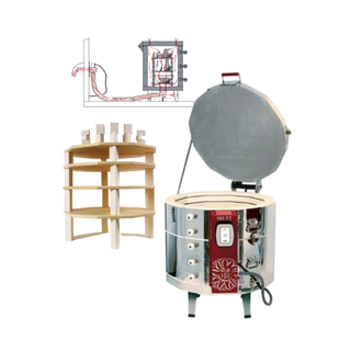 Skutt KMT1222-3 Kiln Package with Furniture Kit & Vent