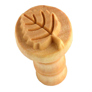 MKM SCS 060 Small Round Stamp - Beech Leaf