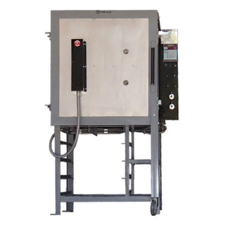 Olympic FL-10 front loading electric kiln with digital control panel, ideal for ceramics and pottery firing.