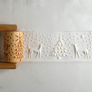 MKM Large Handle Roller RL 045 Reindeer Christmas