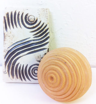 TS-5 Linear Moon Ball Texture Sphere by Olander Earthworks