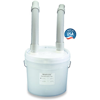 Buffalo Dental Trap-Eze 5-gallon sink trap replacement bucket showing the plastic container with trap components inside.