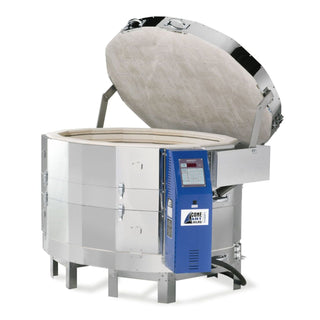 White Cone Art BX4222D oval ceramics kiln for pottery, featuring a sturdy design for high-temperature ceramic firing.