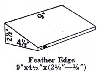 LVSDFE: Super Duty Hardbrick FireBrick Feather Edge 2.5"