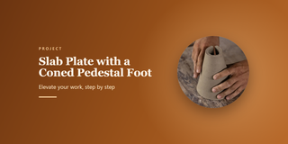 Slab Plate with a Coned Pedestal Foot: Elevate your work, step by step