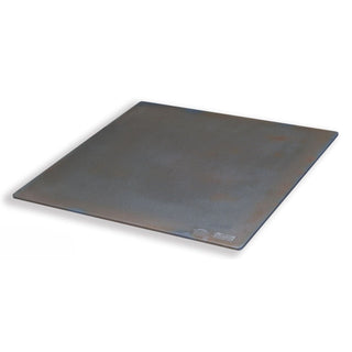 Advancer silicon carbide kiln shelf, 24x24 inches square and 5/16 inch thick, used as kiln furniture for high-temperature firing.