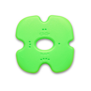 Sherrill Mudtools Green Edgy texture tool with a jagged, green-edged design for pottery surface detailing.