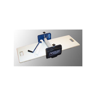 North Star Equipment Portaroller portable slab roller with adjustable rollers and sturdy metal frame for pottery and ceramic projects.