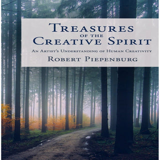 Pebble book and DVD set titled "Treasure Of The Creative Spirit" by Robert Piepenburg, featuring a colorful cover with artistic design.