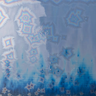 Amaco Cosmos Galactic Glacier ceramic glaze in a pint container, ideal for pottery and ceramic projects, with a glossy blue finish.