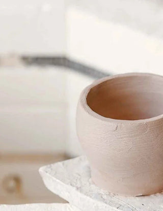 Clay Pot - Rustic Ceramics clay art example on white background