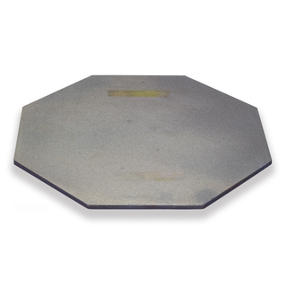Advancer Silicon Carbide Kiln Shelf, 15-inch full 8-sided kiln furniture with 5/16-inch thickness, used in high-temperature firing.