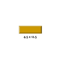 GR Pottery Forms drape mold rectangle 4.5x12.5 inches for pottery shaping, stacks with 6x14 mold, durable ceramic material.