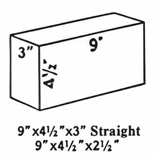 Louisville Firebrick high heat hardbrick firebrick straight 2.5-inch refractory for high-temperature applications