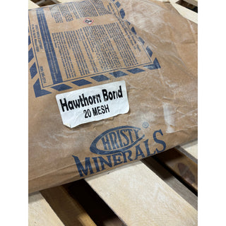 Sheffield Pottery Hawthorn Bond 20M Fireclay in a 50 lb. bag, raw ceramic material for kiln and pottery use.