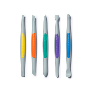 Clay Finishing Tools – Medium Flex-Firm Silicone Set (5 pcs)