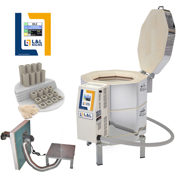 L&L E18S-3 Easy Fire Kiln Special Package | Sheffield Pottery